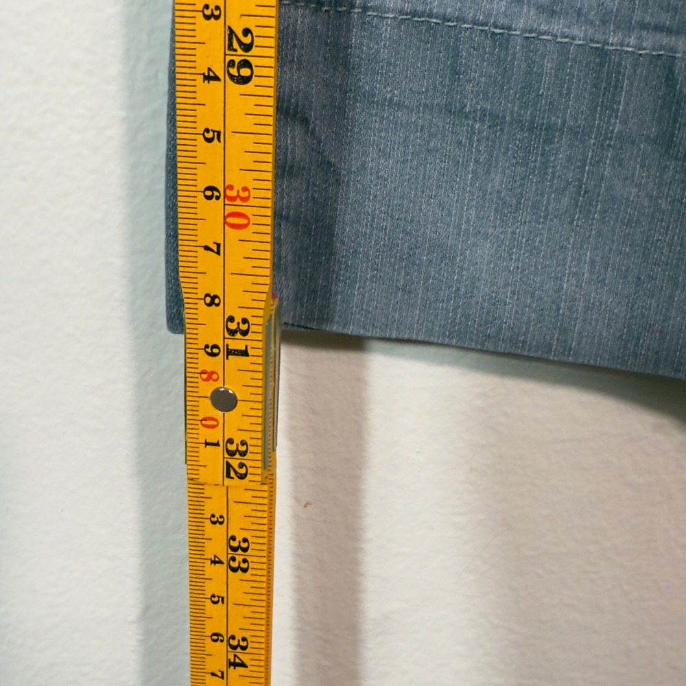 MEESO Premium Pants Gray Wash Buckle Accent Low Rise Women's Size‎ 9 - Picture 8 of 11